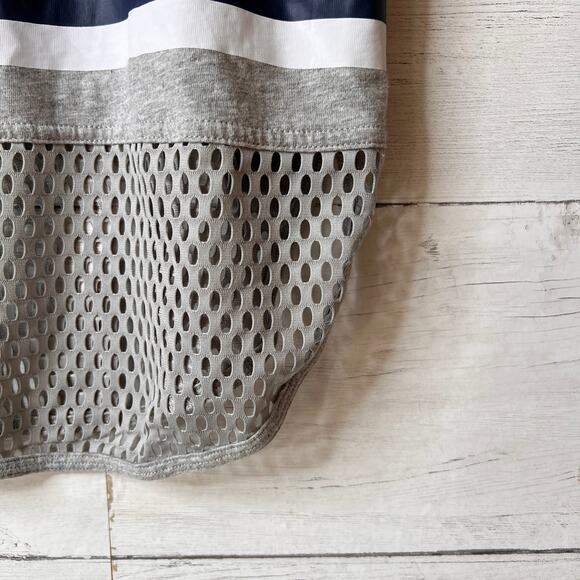 Adidas X Stella McCartney Shirt Womens Size Medium Gray Graphic Mesh Hem - Picture 5 of 15